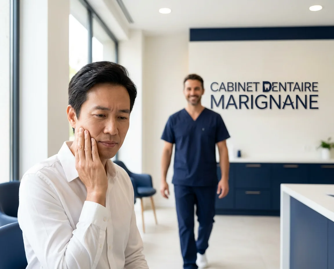 Examen d’une douleur ou d’un gonflement dentaire au cabinet